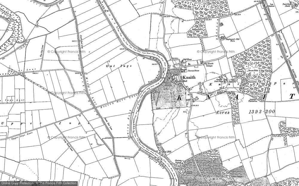 Old Map of Knaith, 1885 - 1898 in 1885