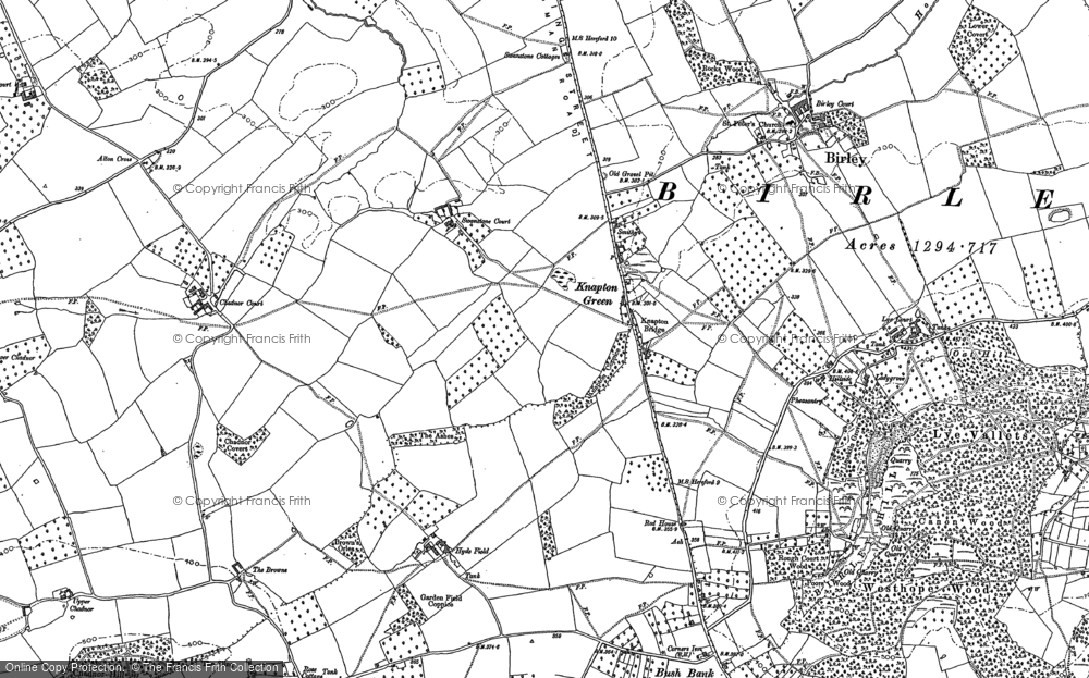 Old Map of Knapton Green, 1886 in 1886