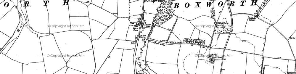Old map of Battle Gate in 1886