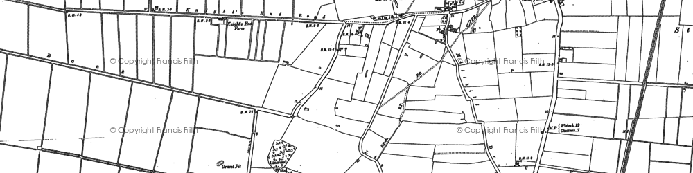 Old map of Burrow Moor in 1886
