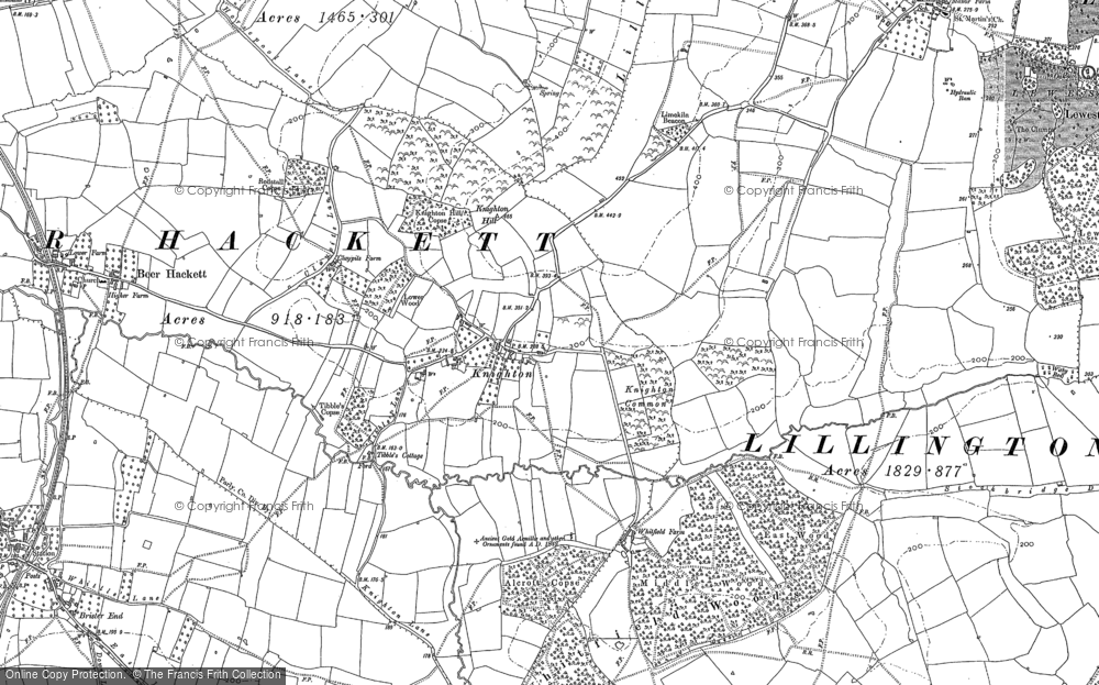 Old Map of Knighton, 1901 in 1901