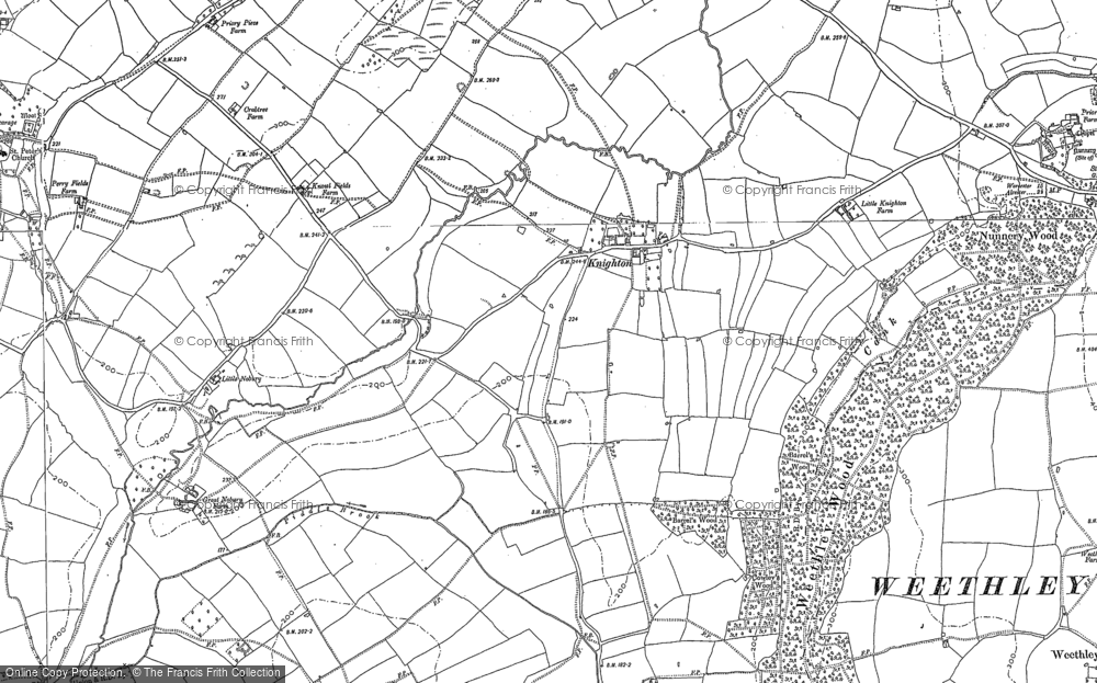 Old Map of Knighton, 1903 in 1903
