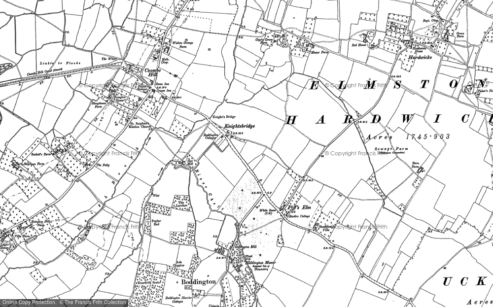 Old Map of Knightsbridge, 1883 in 1883