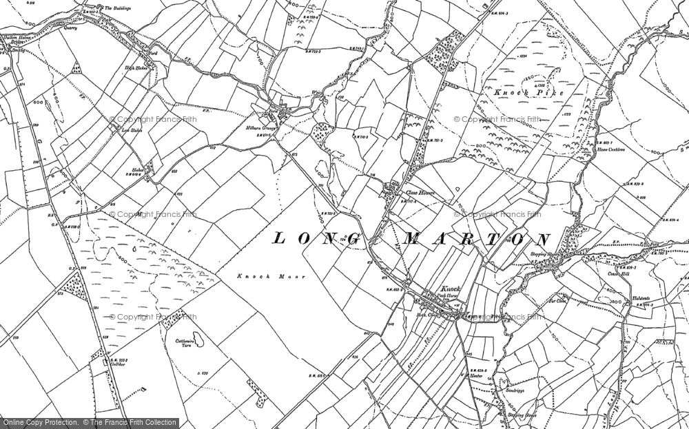 Old Map of Knock, 1897 - 1913 in 1897