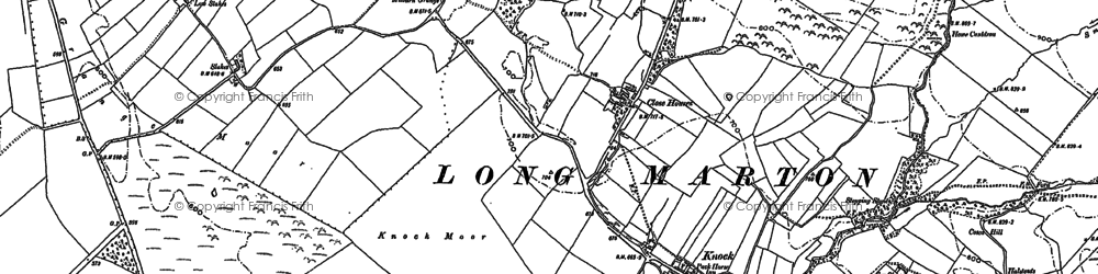 Old map of Knock in 1897