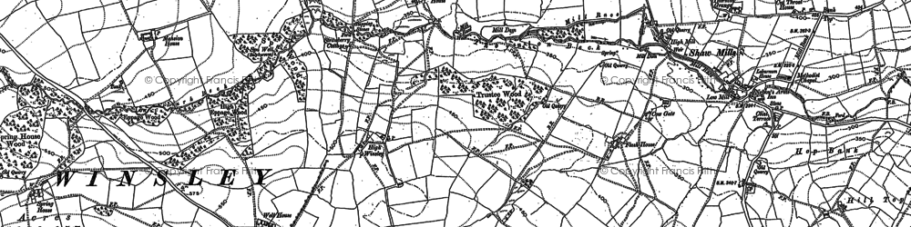 Old map of Braithwaite Sike in 1908