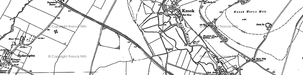 Old map of Knook in 1879