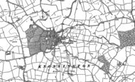 Old Map of Knossington, 1902