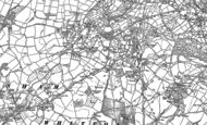 Old Map of Knowbury, 1883 - 1884