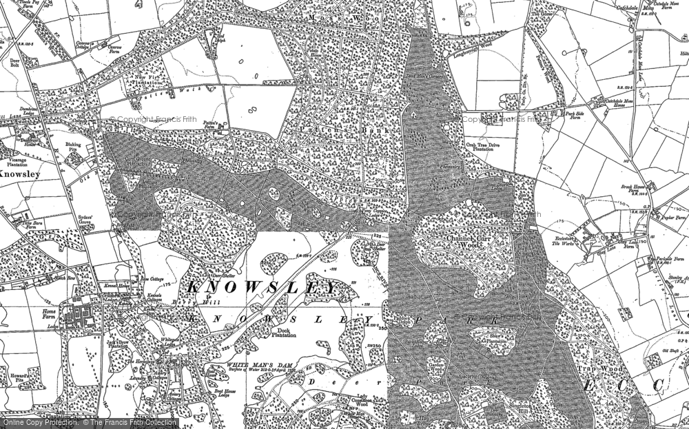 Old Map of Knowsley Park, 1891 in 1891