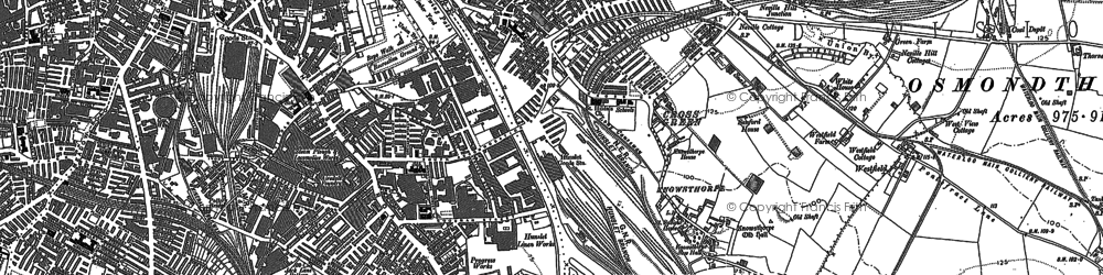 Old map of Stourton in 1847