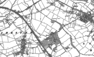 Old Map of Knuston, 1885 - 1899