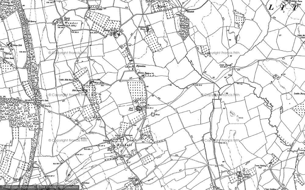 Old Map of Kynaston, 1903 in 1903