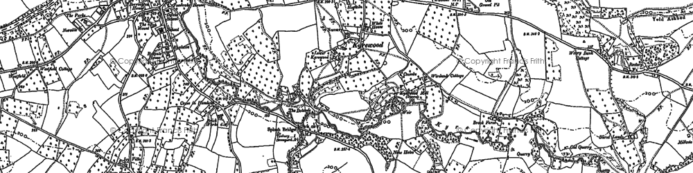 Old map of Kyrewood in 1902