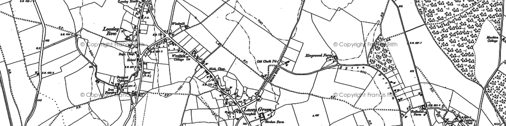 Old map of Lacey Green in 1897