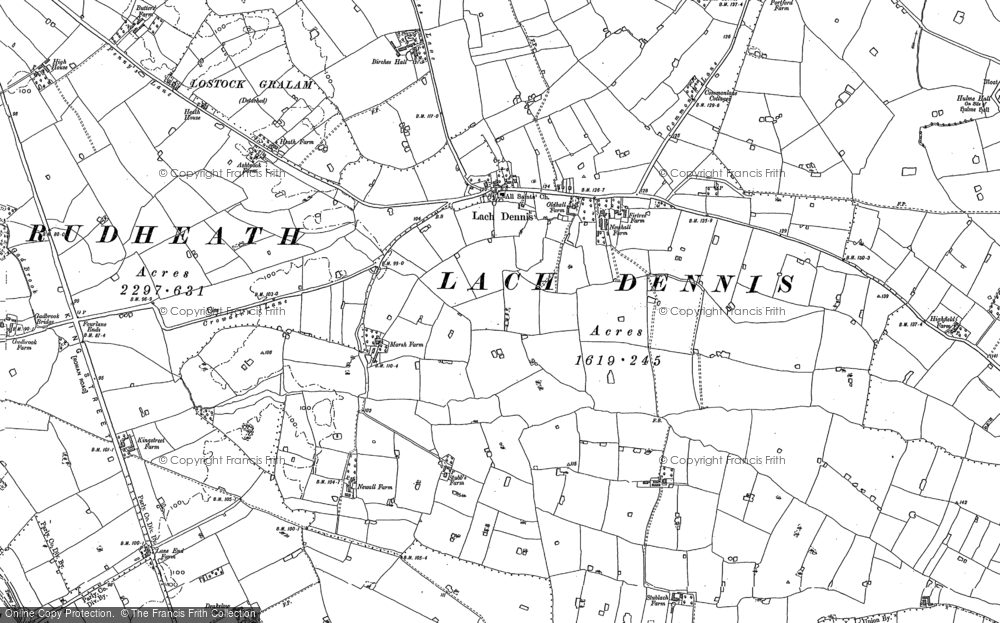 Old Map of Lach Dennis, 1897 in 1897