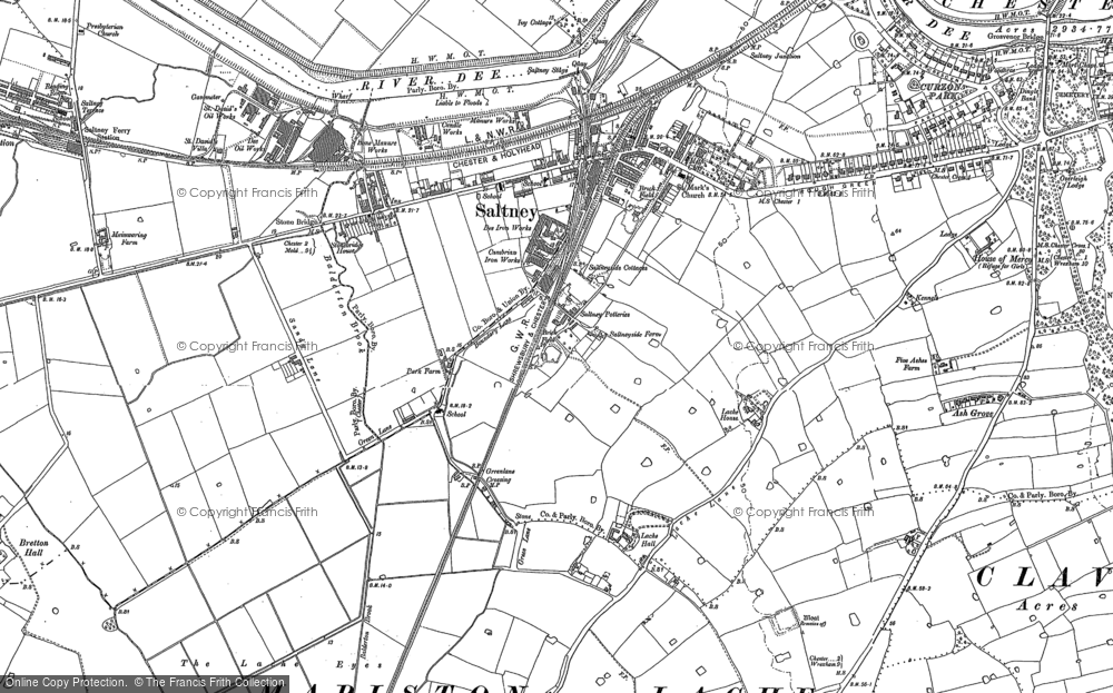 Old Map of Lache, 1909 in 1909