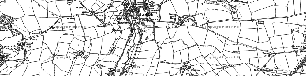 Old map of Ladock in 1879