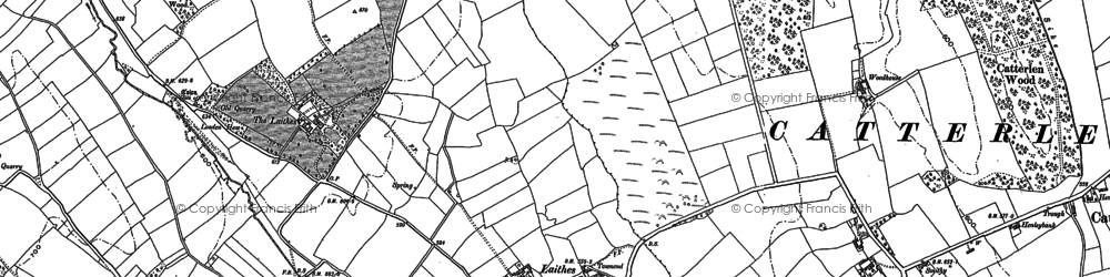 Old map of Laithes in 1898