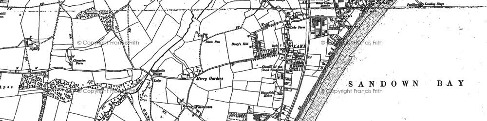 Old map of Merrie Gardens in 1907