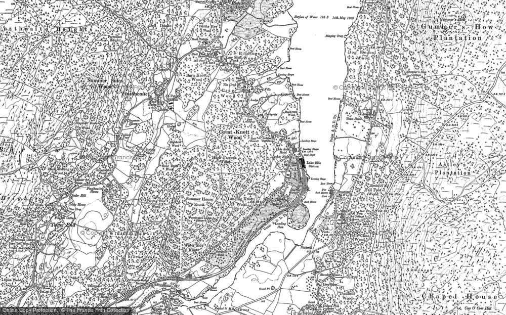 Old Map of Lakeside, 1912 in 1912