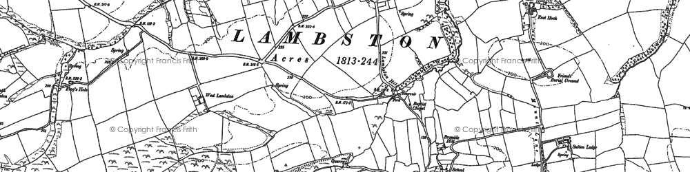 Old map of East Hook in 1887