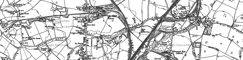 Old map of Bryn in 1892