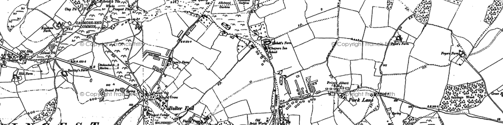 Old map of Ditchfield in 1897