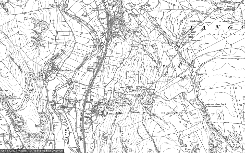 Old Map of Langcliffe, 1907 in 1907
