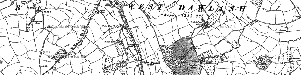 Old map of Langdon Ho in 1904