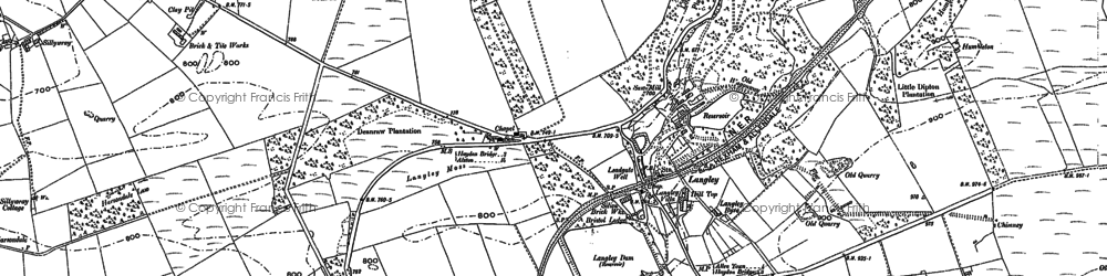 Old map of Bounderlands in 1895