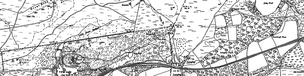 Old map of Langley in 1910