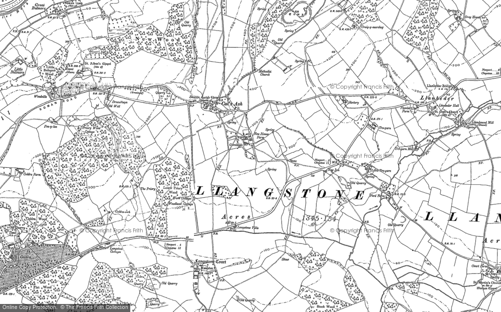 Old Map of Langstone, 1900 in 1900