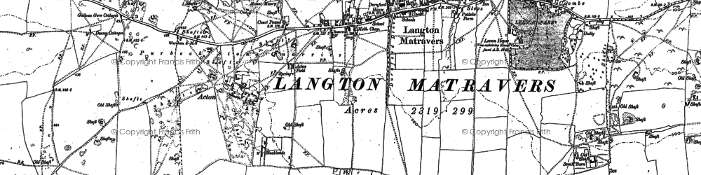 Old map of Acton in 1900