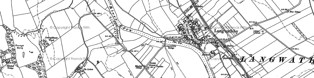 Old map of Langwathby in 1898