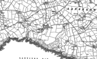 Old Map of Lansallos, 1905 - 1906