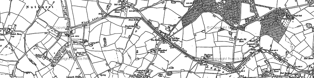 Old map of Lapworth Sta in 1886