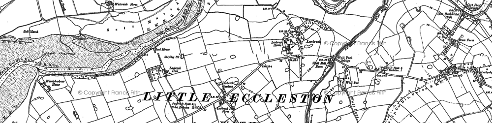 Old map of Larbreck in 1891