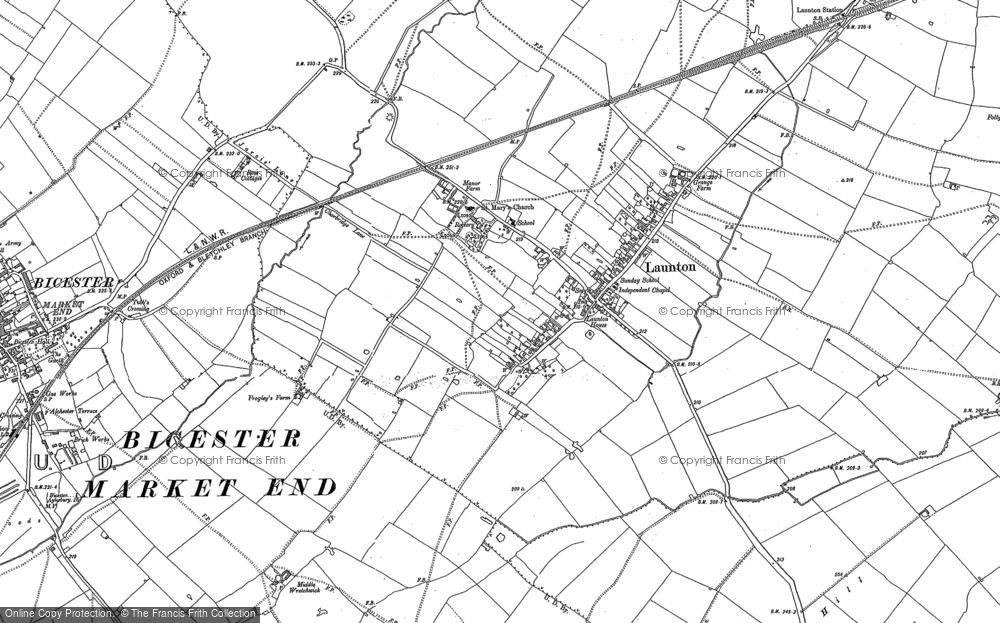 Old Map of Launton, 1919 - 1920 in 1919