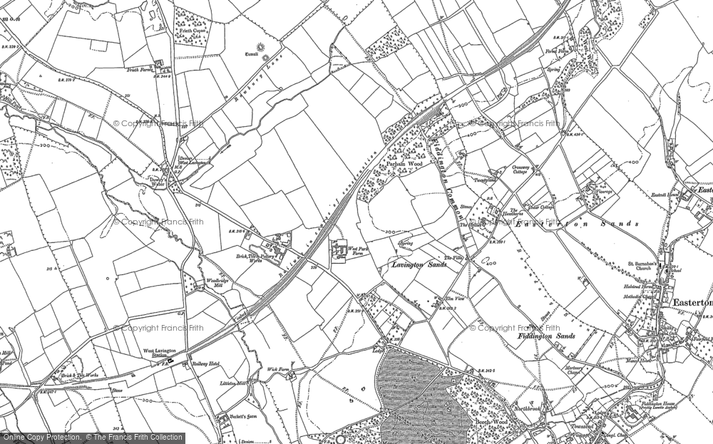 Old Map of Lavington Sands, 1899 in 1899