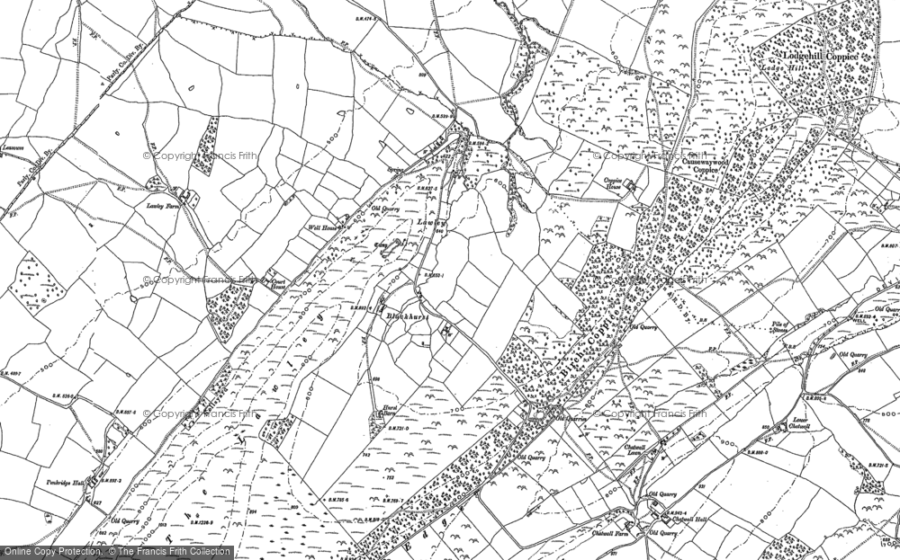 Old Map of Historic Map covering Yell Bank in 1882