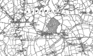 Old Map of Lawshall, 1884