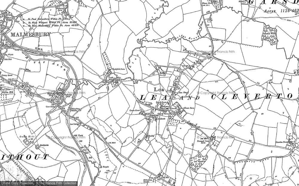 Old Map of Lea, 1899 - 1919 in 1899