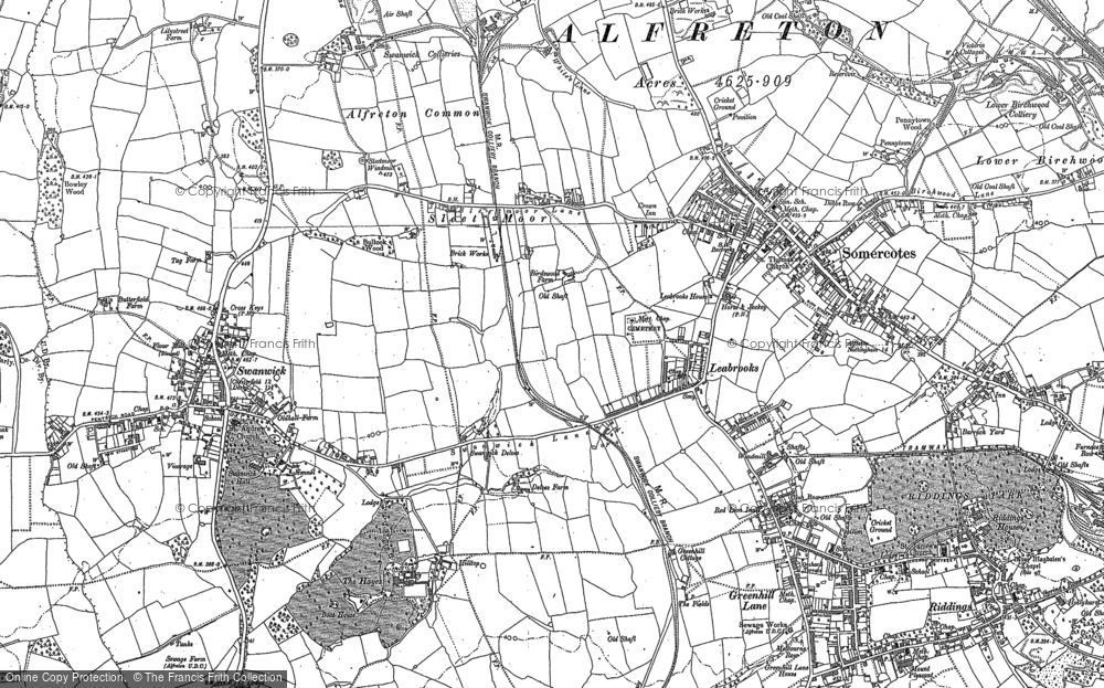Old Map of Leabrooks, 1879 - 1880 in 1879