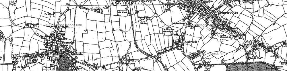 Old map of Leabrooks in 1879