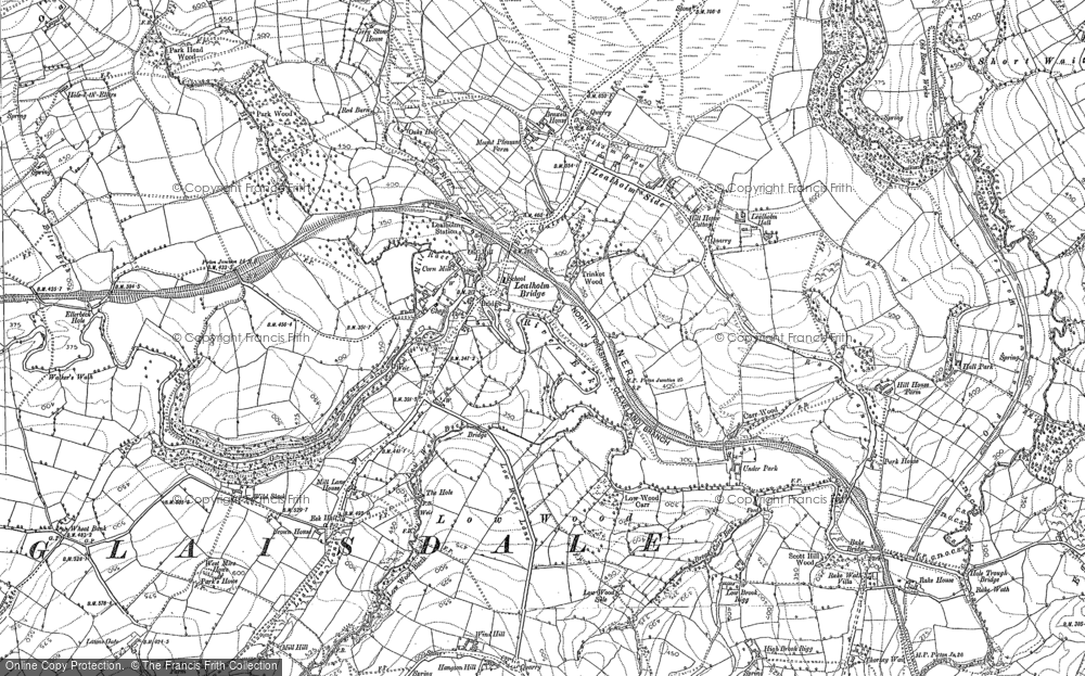 Old Map of Historic Map covering Lealholm Moor in 1892
