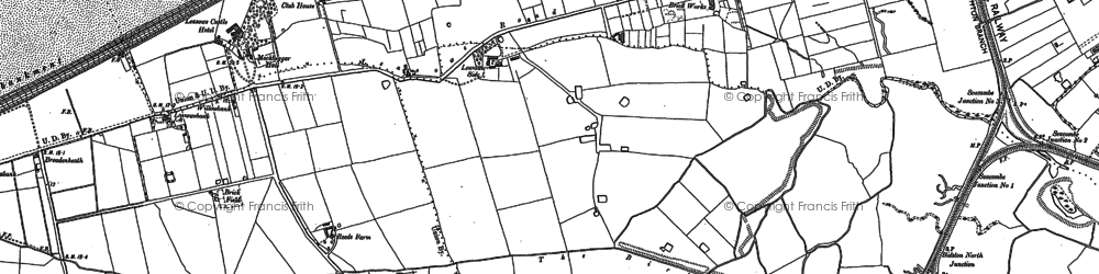 Old map of Leasowe in 1909