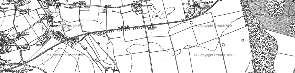 Old map of Leath Ho in 1886