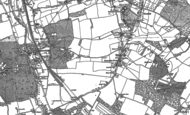 Old Map of Leavesden Green, 1896