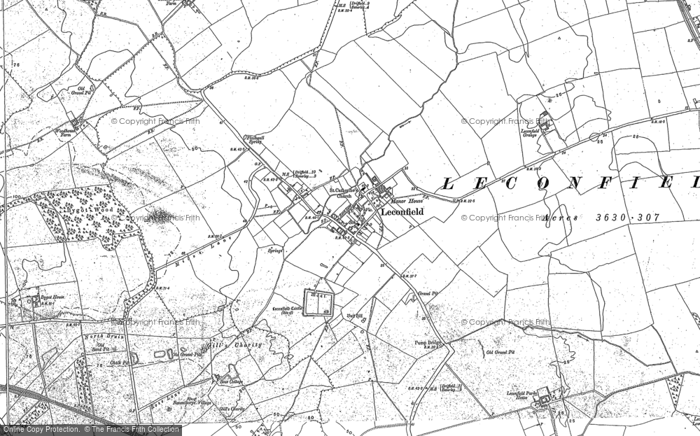 Old Map of Leconfield, 1890 - 1891 in 1890
